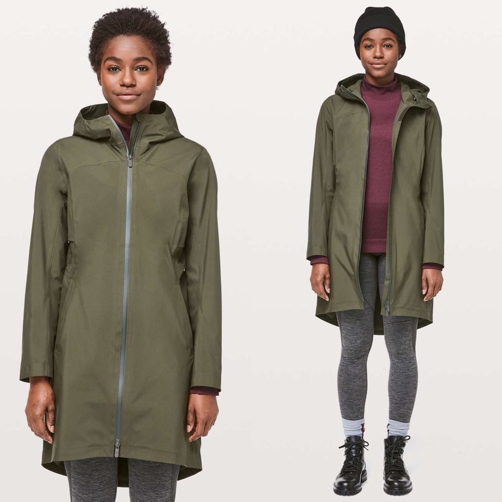 Lululemon rain rebel rain jacket/rain coat